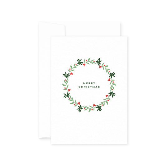 Card - Christmas Wreath